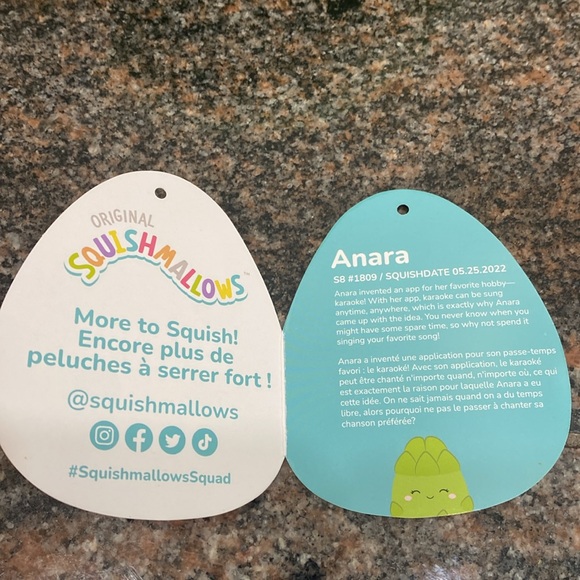 Squishmallows Anara Asparagus 8” - Picture 5 of 5